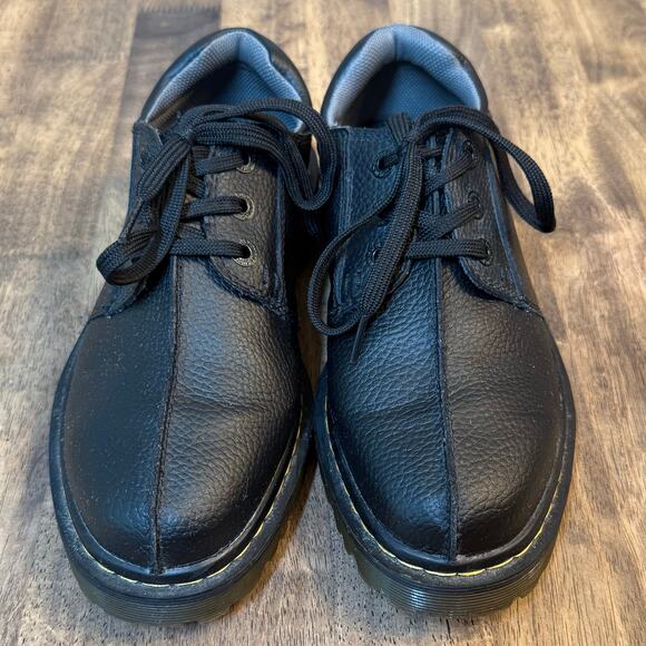 Doc Martens Marchant Split Toed Pebble Leather Shoe Black US 8 Men’s EU 41 - Picture 4 of 10
